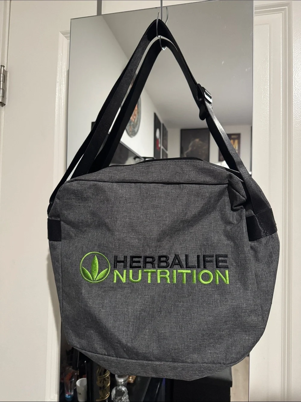 Men’s Gray Shoulder Bag